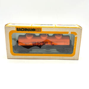 Bachmann HO Orange Shell 3 Dome Tank Car # 0922